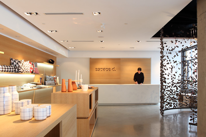 Дизайн розничного бутика Espace d в Канаде