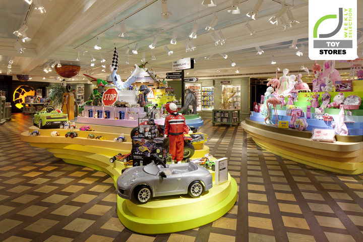 Красивая магазин игрушек Harrods Toy Kingdom от Shed в Лондоне