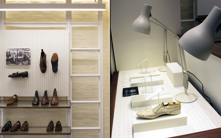 Шикарный внутренний дизайн магазина обуви Joseph Cheaney в Лондоне