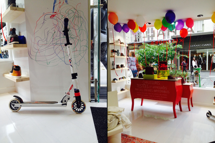 Бесподобный дизайн интерьера магазина детской обуви La Halle Kidshoes от Superbrand в Париже