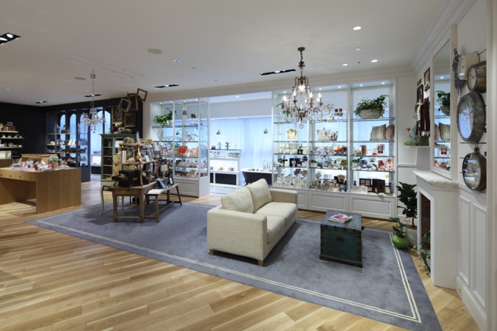 Прекрасное оформление дизайна интерьера магазина Afternoon Tea LIVING ReMIX Store в Токио