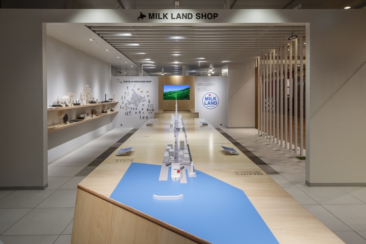Оформление магазина молочных продуктов в Токио, Япония