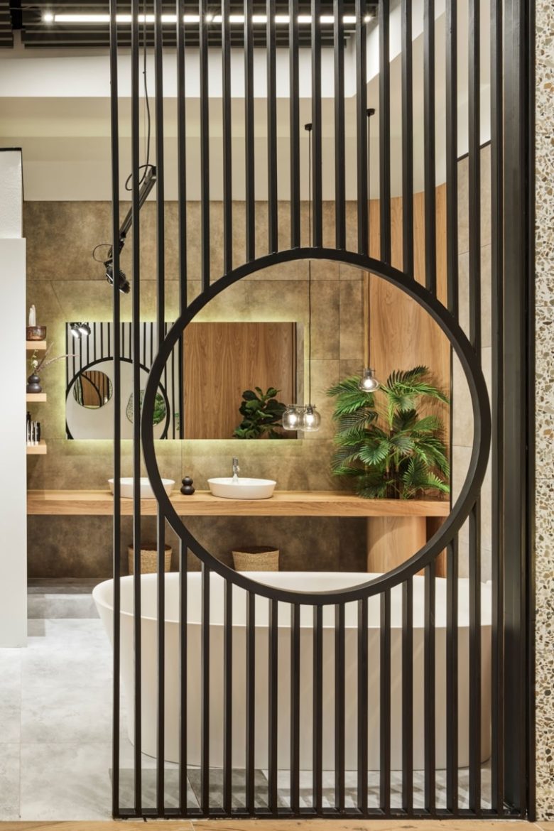 перегородка из реек Decovita Etiler Showroom