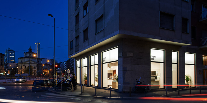Магазин итальянских кухонь Poggenpohl Design Center в Милане