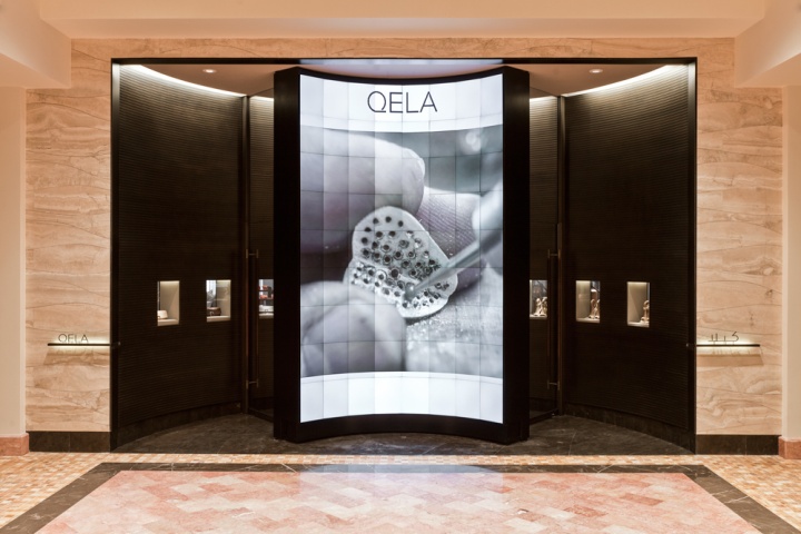 Замечательный дизайн интерьера магазина одежды Qela в Катаре