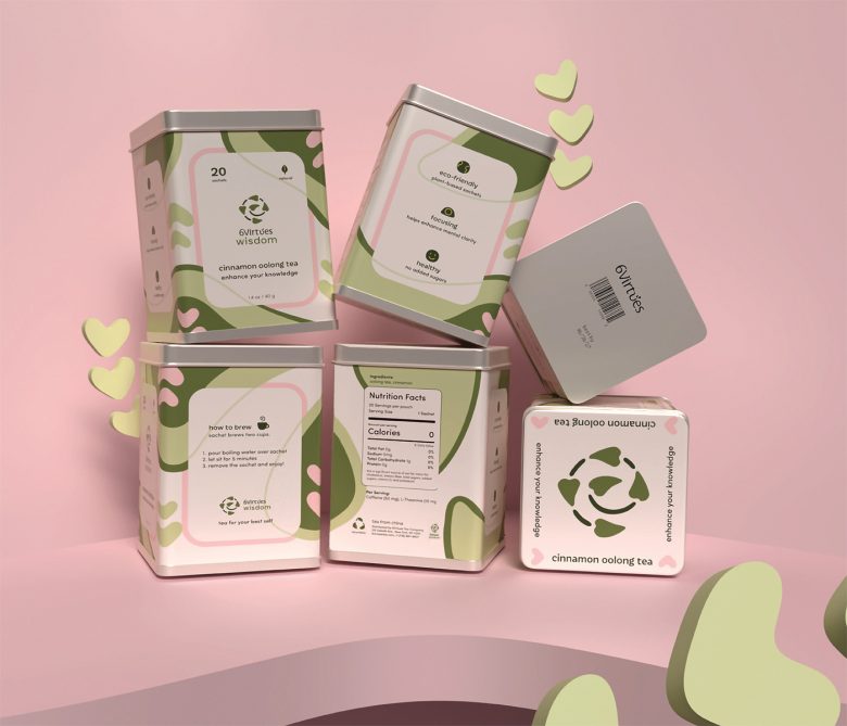 шесть железных банок 6 Virtues Tea