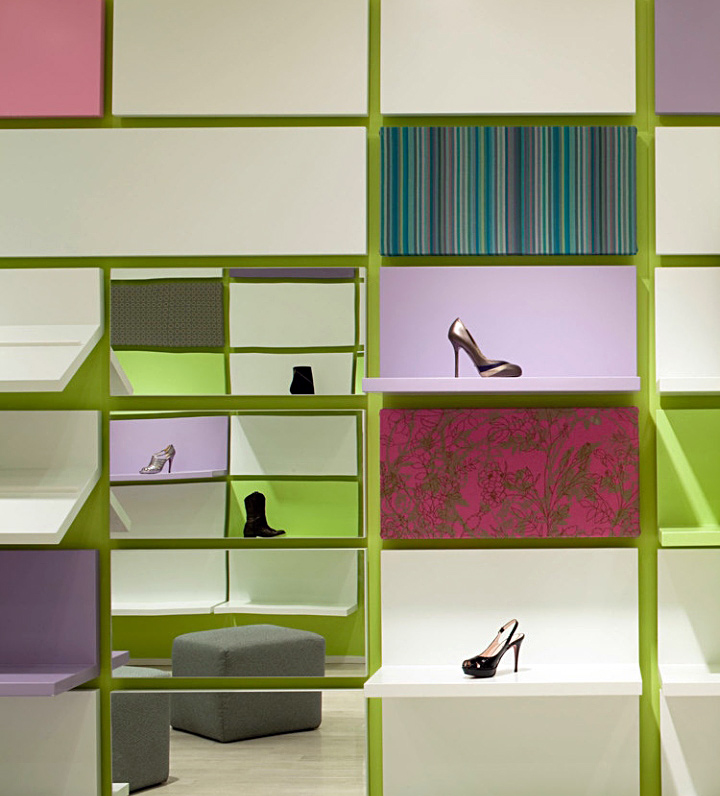 Чудесный дизайн интерьера магазина Shoebox от Sergio Mannino Studio в Нью-Йорке