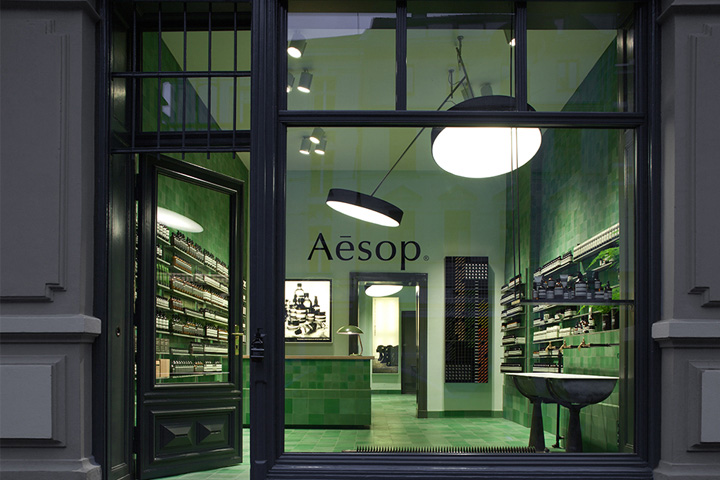 Дизайн магазина Aesop в Берлине