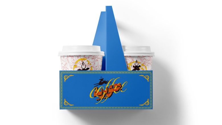 стаканчики с крышками Juwairya в подставке