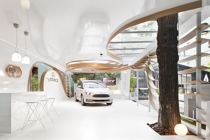 Пространственный дизайн проект шоурума Ford Vignale, Испания