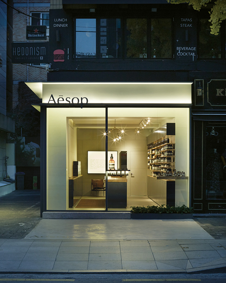 Косметический магазин Aesop в Сеуле