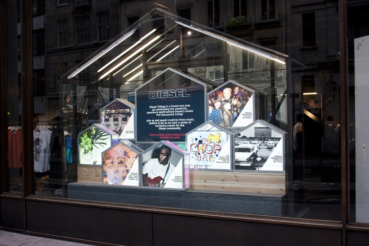 Уникальная витрина магазина Diesel Village в Лондоне
