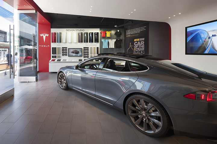 Автосалон Tesla от MBH Architects в Лос-Анджелесе