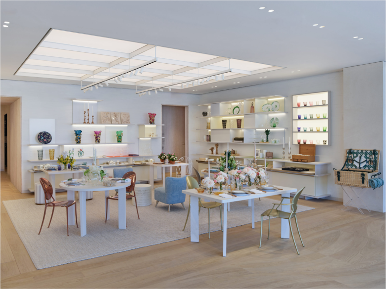 торговый зал посуда и предметы интерьера Dior