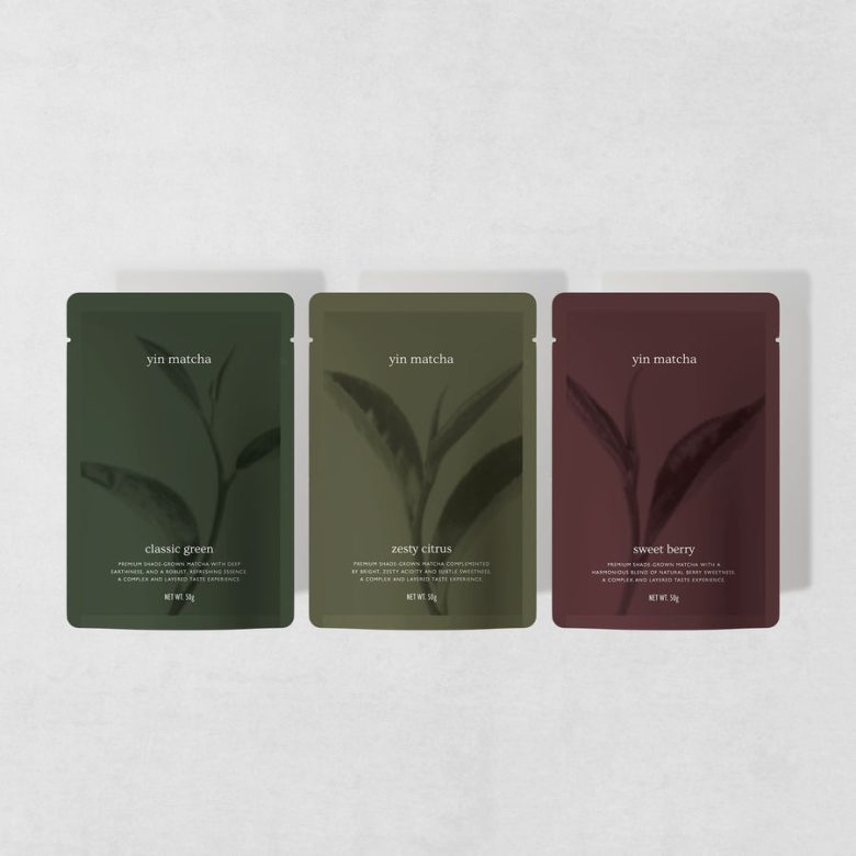 три мягкие упаковки Yin Matcha