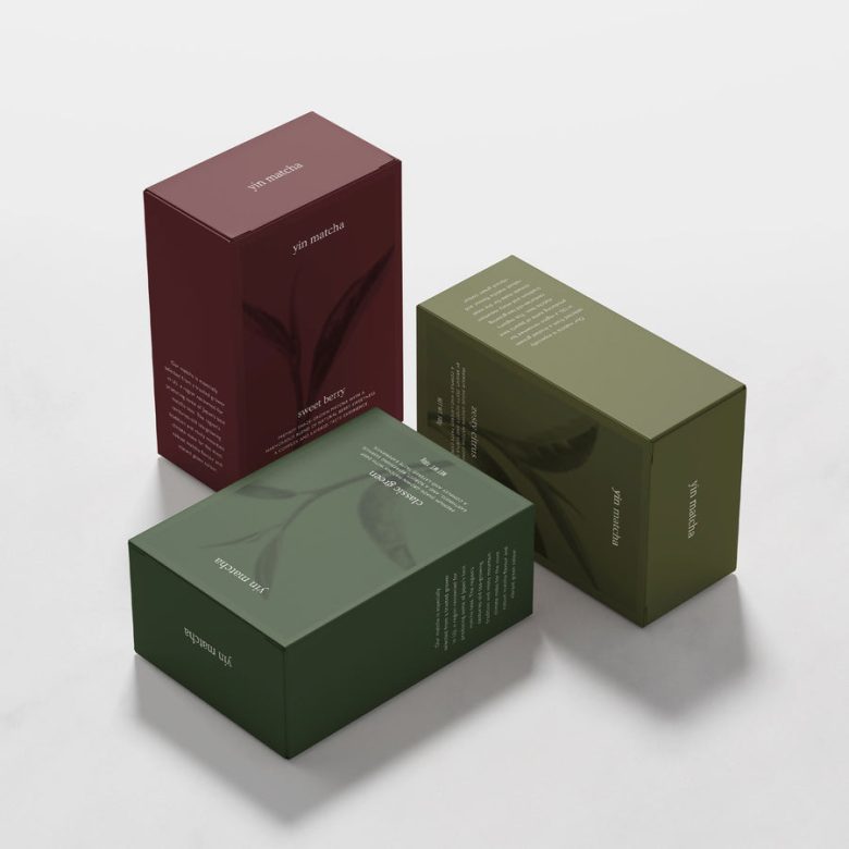 три упаковки Yin Matcha