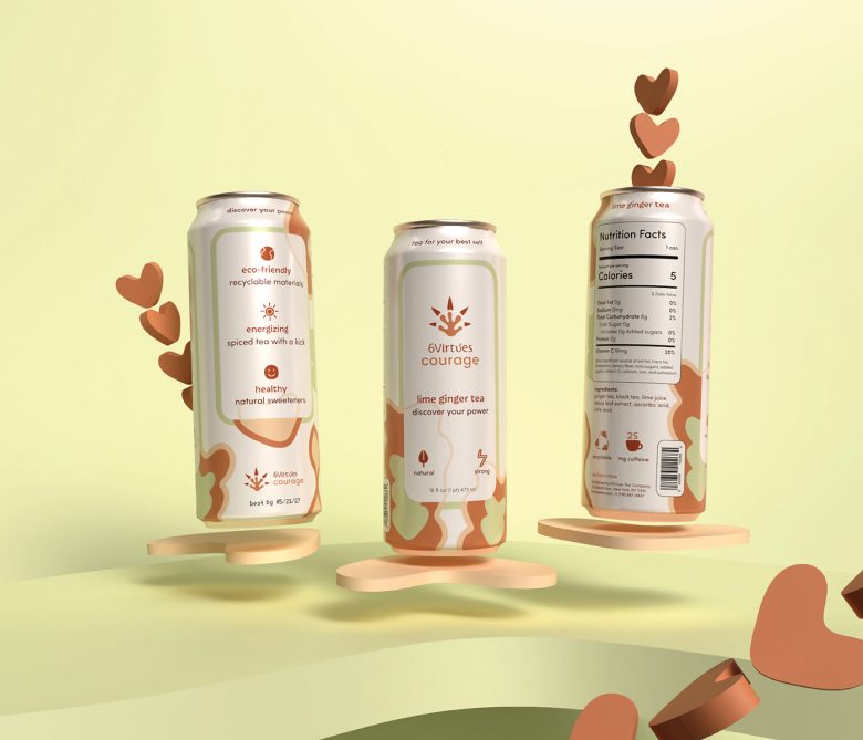 три жестянные баночки 6 Virtues Tea