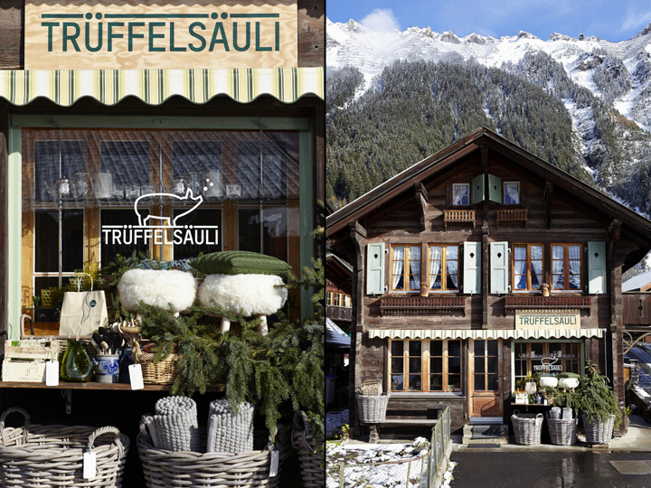 Стильный магазин Trüffelsäuli в Швейцарии