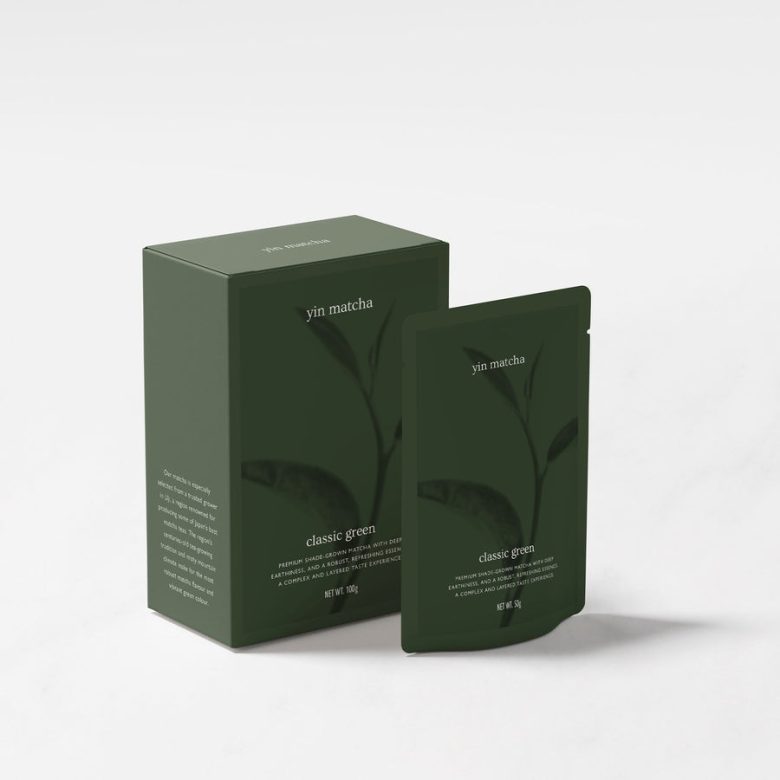 упаковка-коробка и мягкая упаковка Yin Matcha