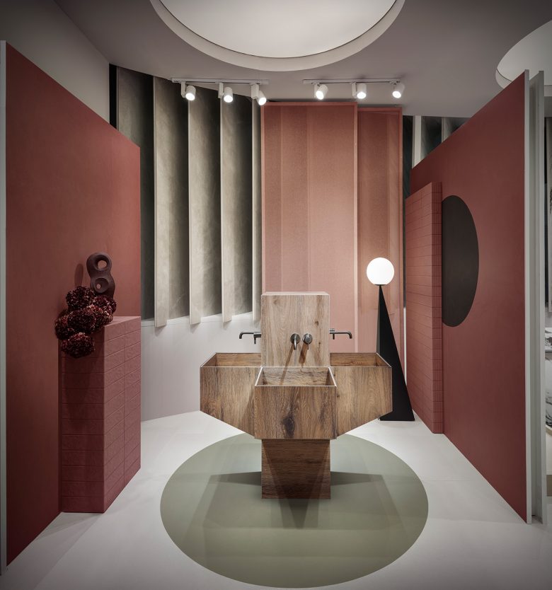 ванная комната Kalebodur имитация дерева