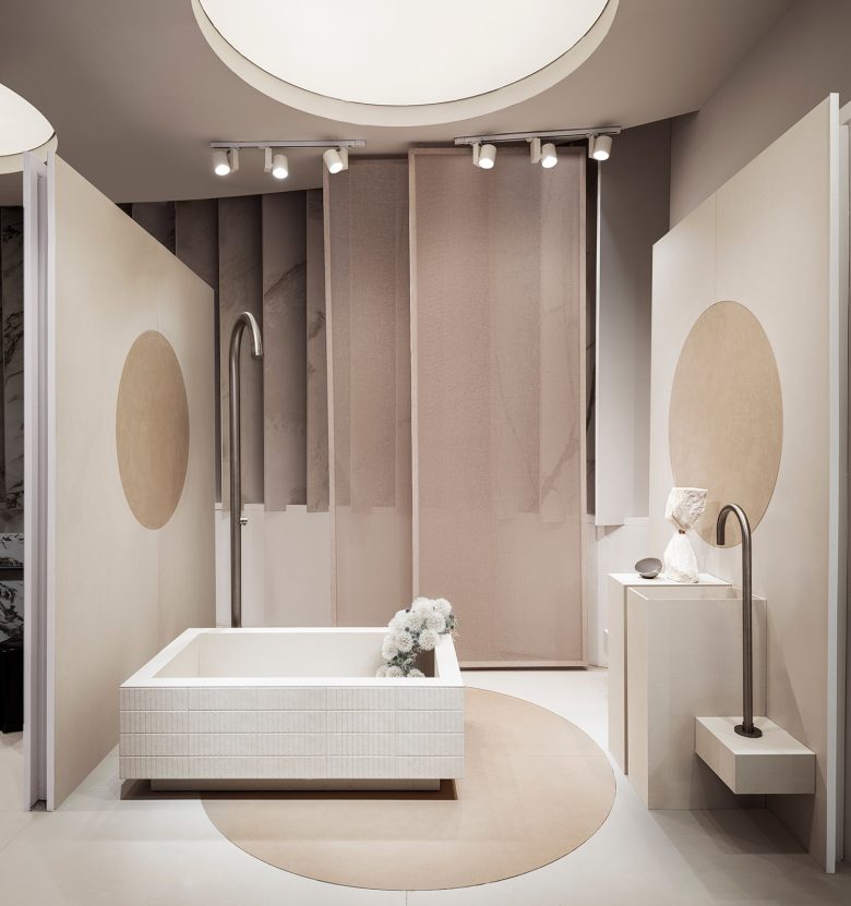 ванная комната Kalebodur в бежевых тонах