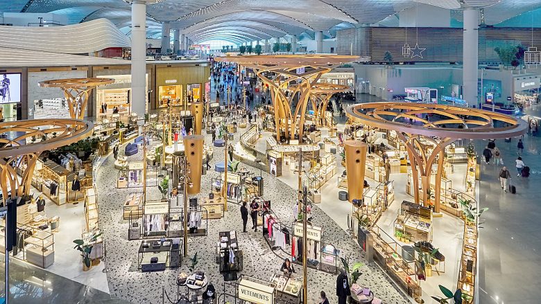 вид на торговые залы сверху LUXURY SQUARE NEW INTERNATIONAL AIRPORT ISTANBUL