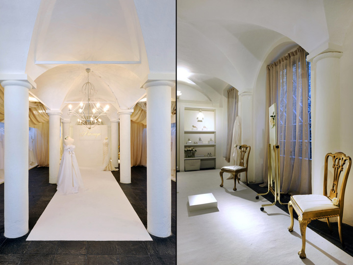 Уникальный дизайн интерьера свадебного салона Mariage Vergalli Design & Furniture в Италии