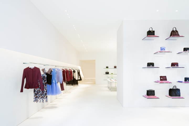 Восхитительный дизайн интерьера магазина женской одежды Christopher Kane в Лондоне