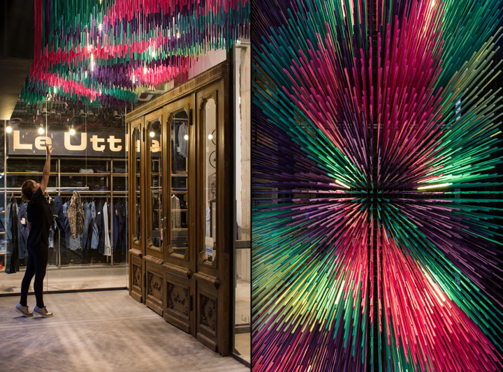 Яркие цвета в интерьере магазина в Буэнос-Айресе: инсталляция безумно привлекательна