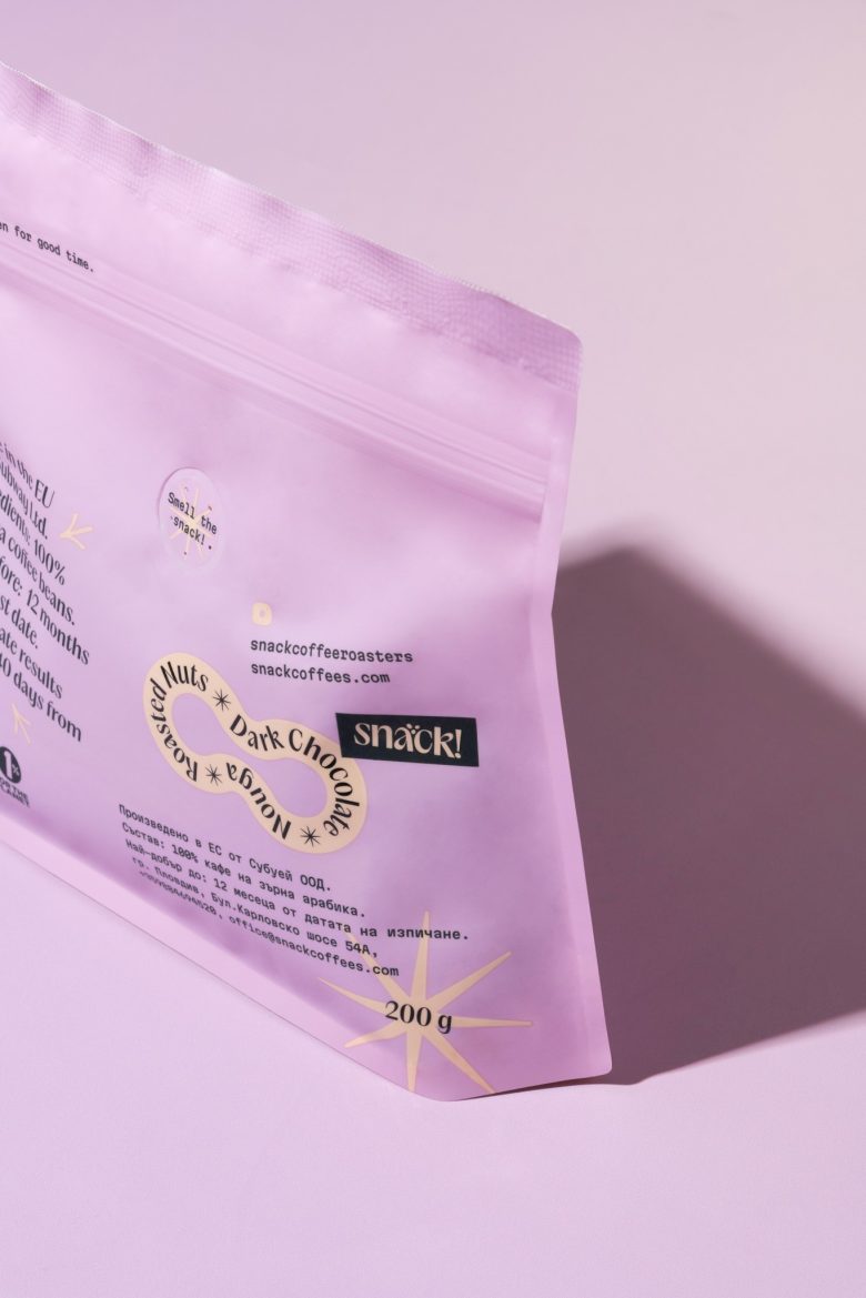 задняя часть мягкой упаковки snack