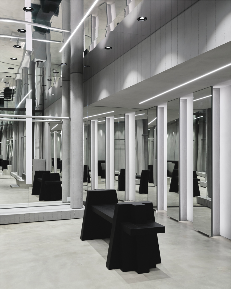 зал зеркала и лавочка Songzio